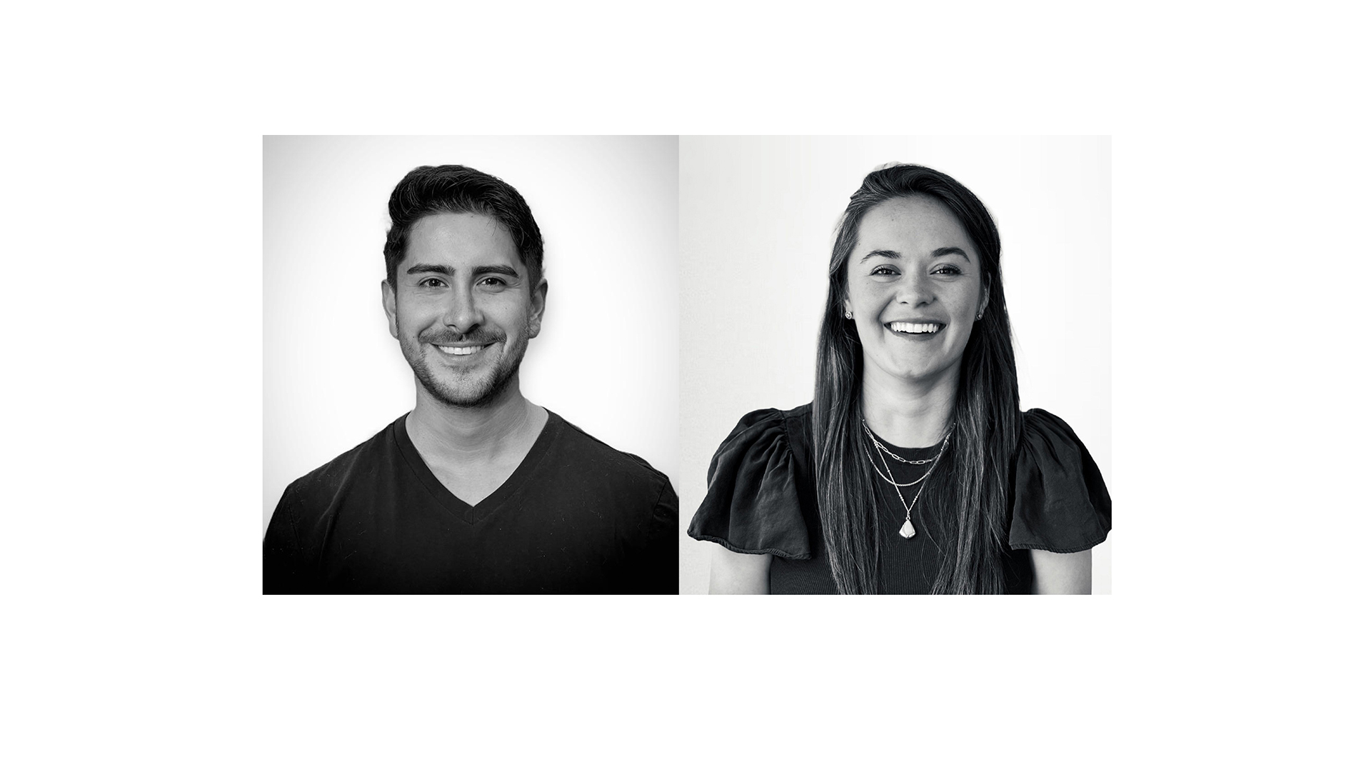 black and white headshot of smiling Axo Neurotech winners