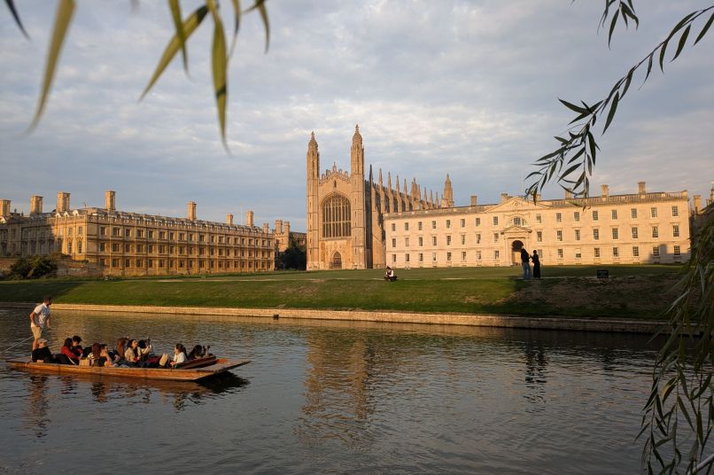 King's College Chapel with River Cam in foreground
