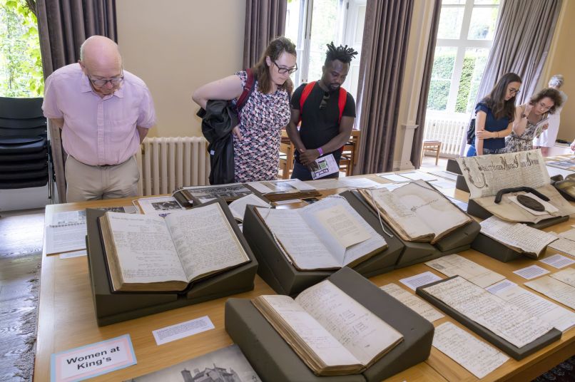 Members visiting Archives exhibition
