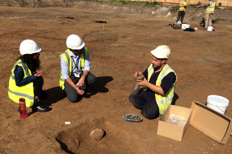 An archaeological dig at King's