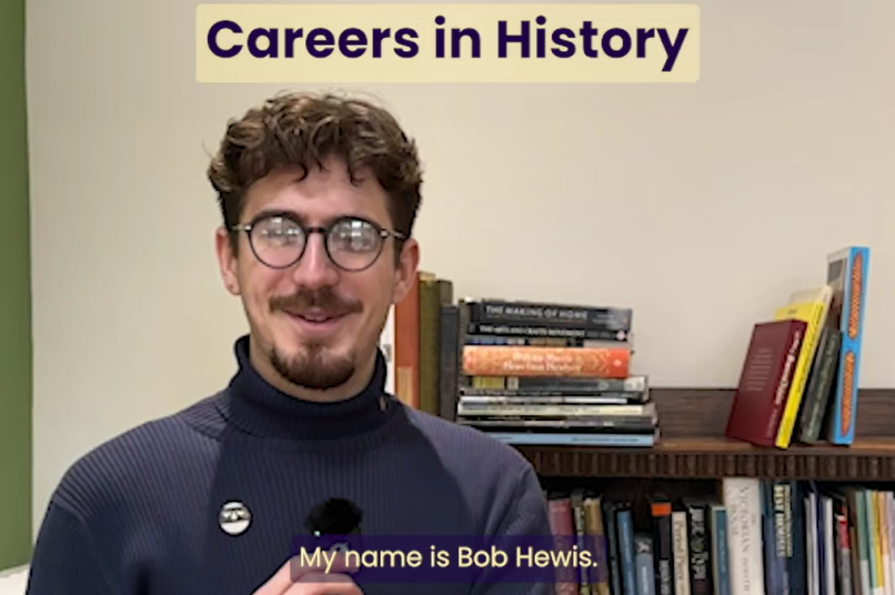 Bob Hewis speaking about careers in History