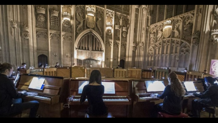 young people playing piano 