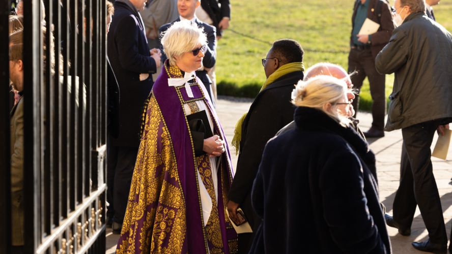 Chaplain at memorial service