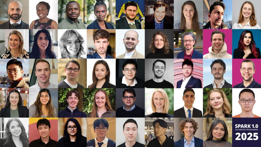 Headshots of all participants in the SPARK programme