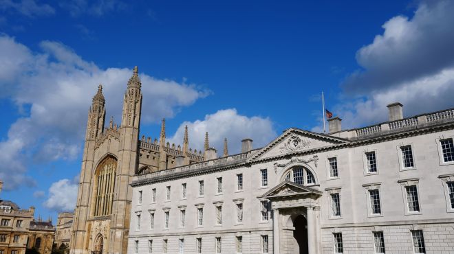 Gibbs Building with flag at half mast