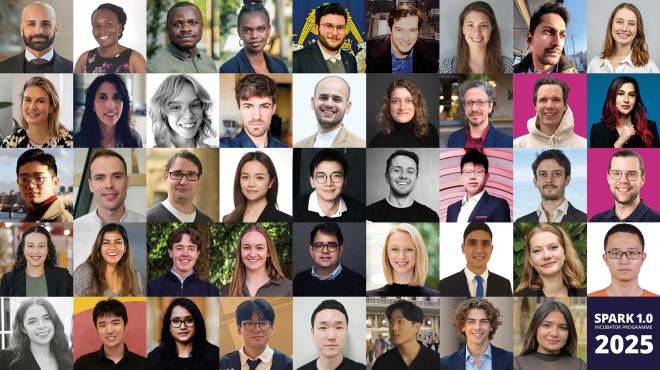 Headshots of all participants in the SPARK programme