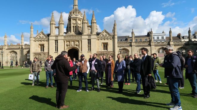 Visitor event on front lawn