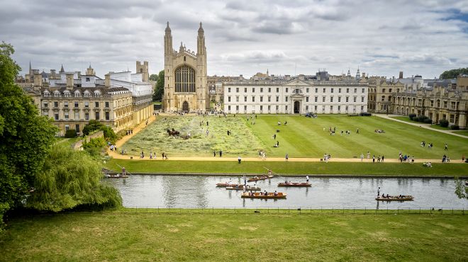 View of King's Chapel and the backlawn 