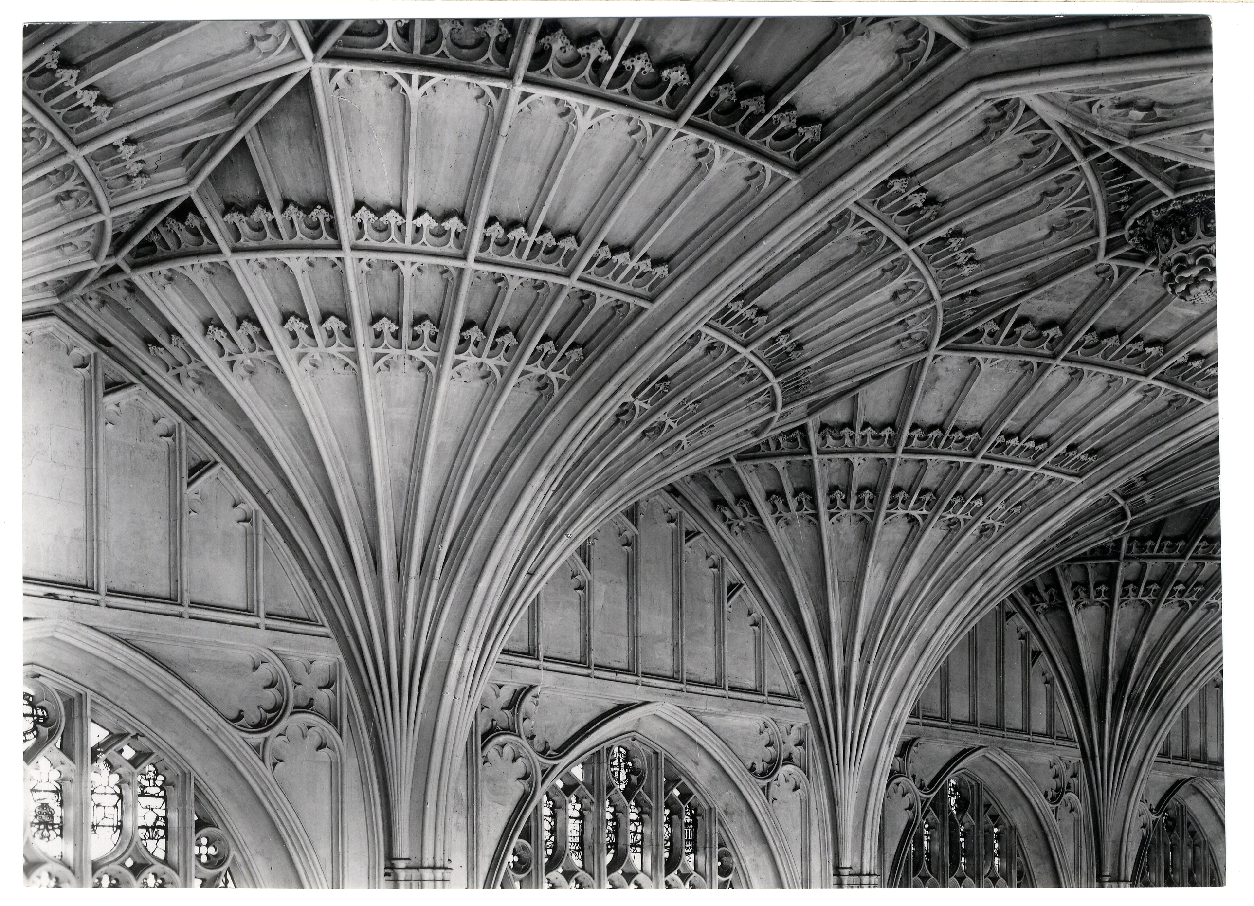 fan vaulted ceiling in the chapel