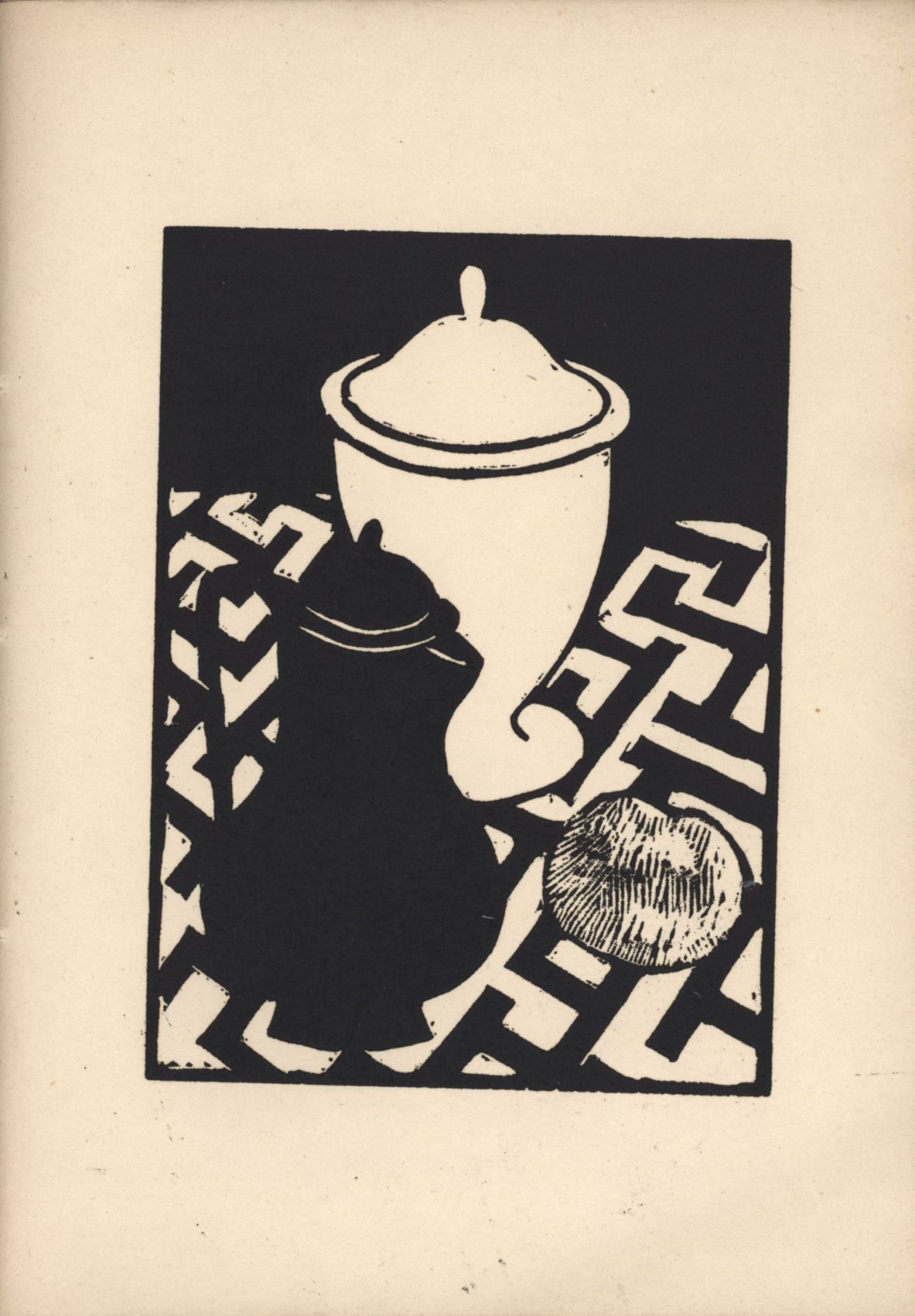 Third woodcut from Roger Fry’s 'Twelve Original Woodcuts'.