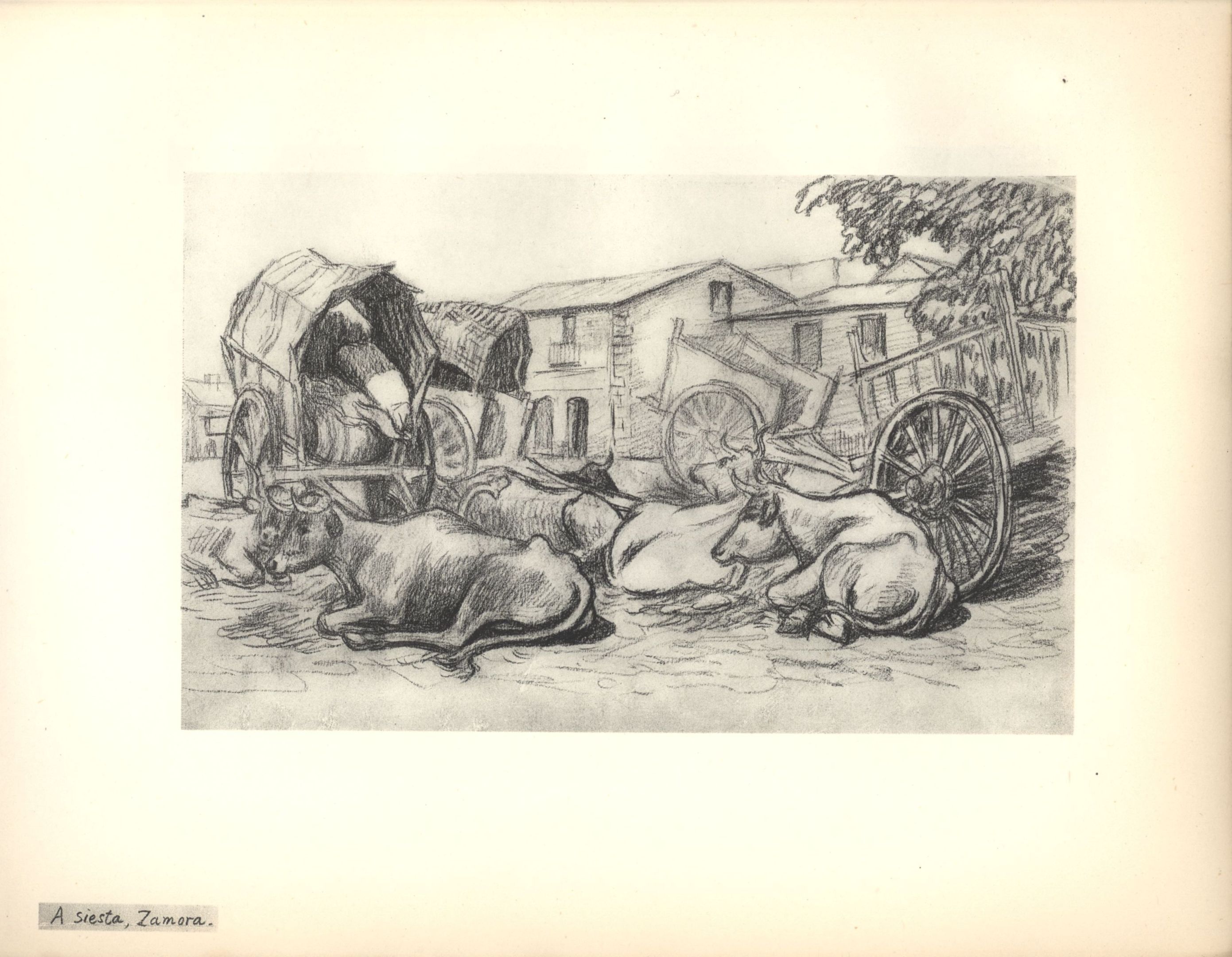 A Monastery, Segoria. Sketch from Roger Fry’s sketchbook, 1923, used in ‘A Sampler of Castile’.