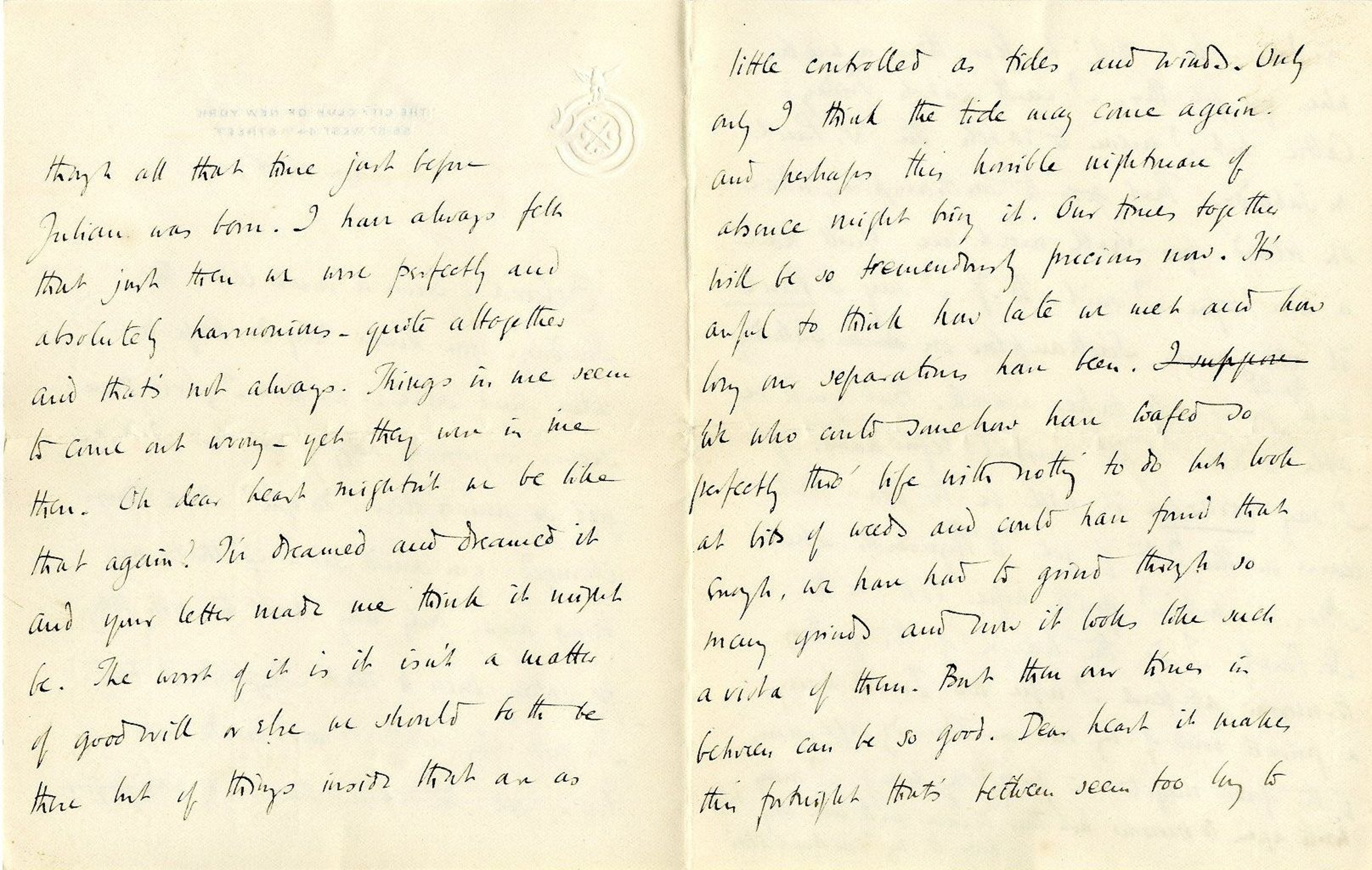 Letter from Roger Fry to Helen Coombe, 16 April 1906, discussing their early days at Ivy Holt. [REF/3/58/4]