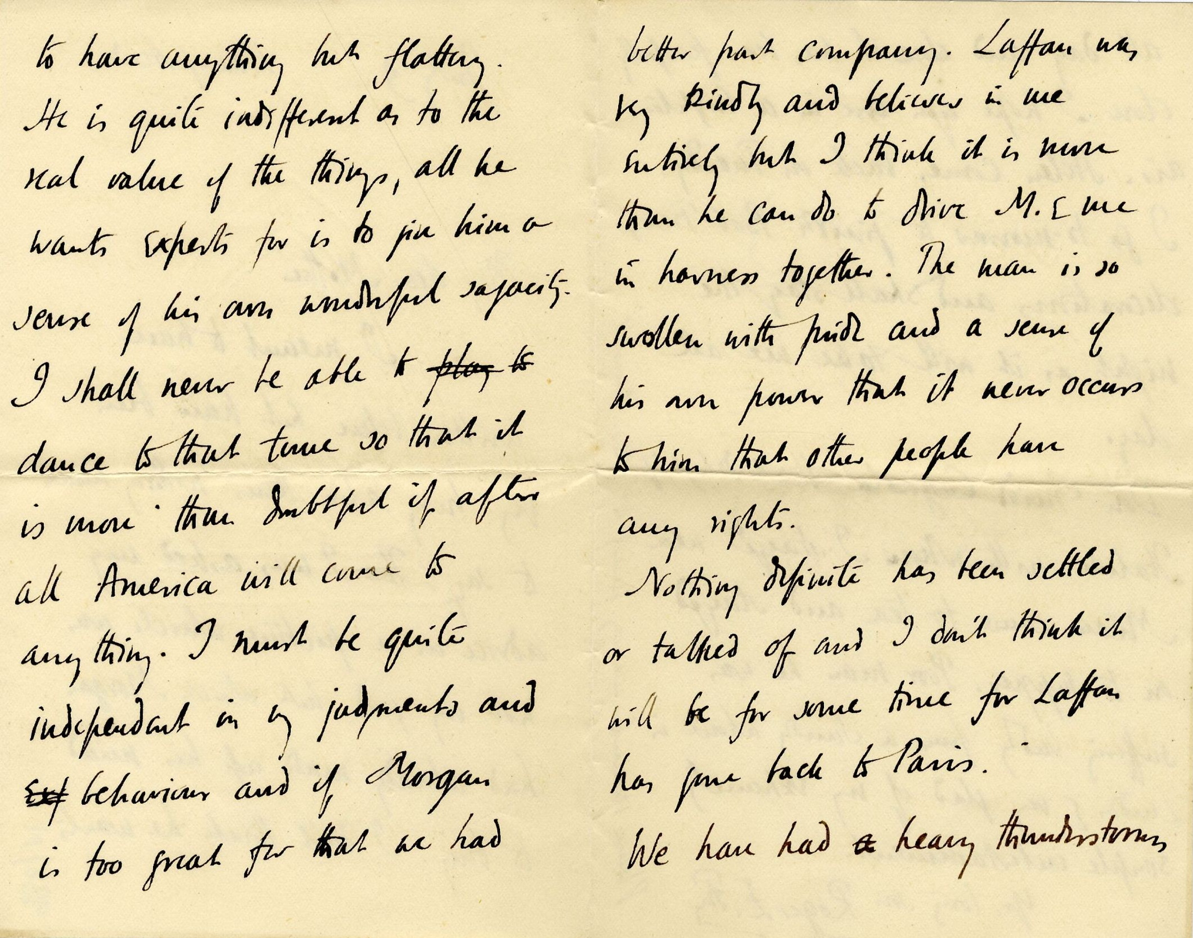 Letter from Roger Fry to Lady Fry, [1905], concerning J.P. Morgan. [REF/3/57/35]
