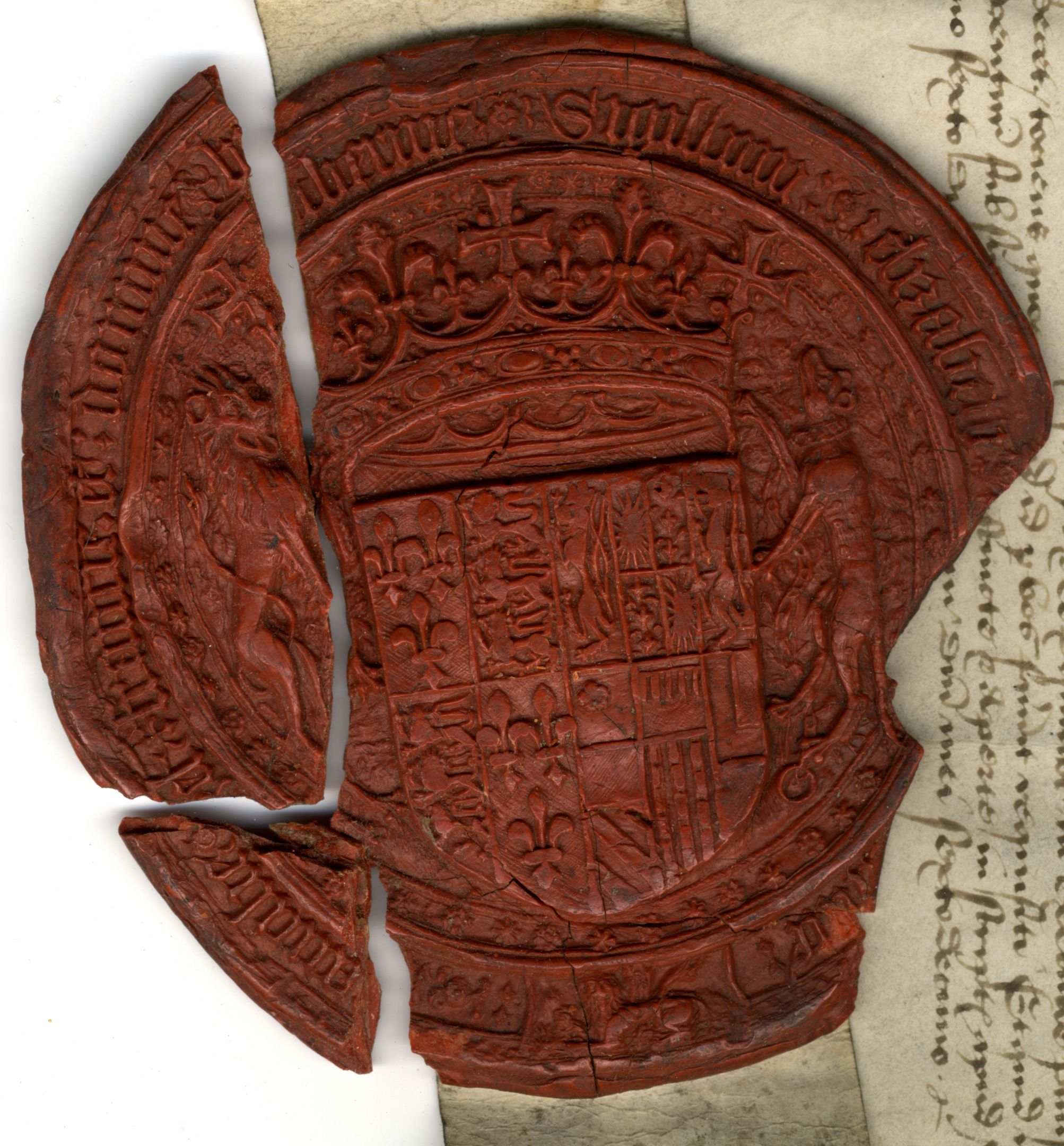 Seal on an Order of Elizabeth I, 1501 (COL/544)