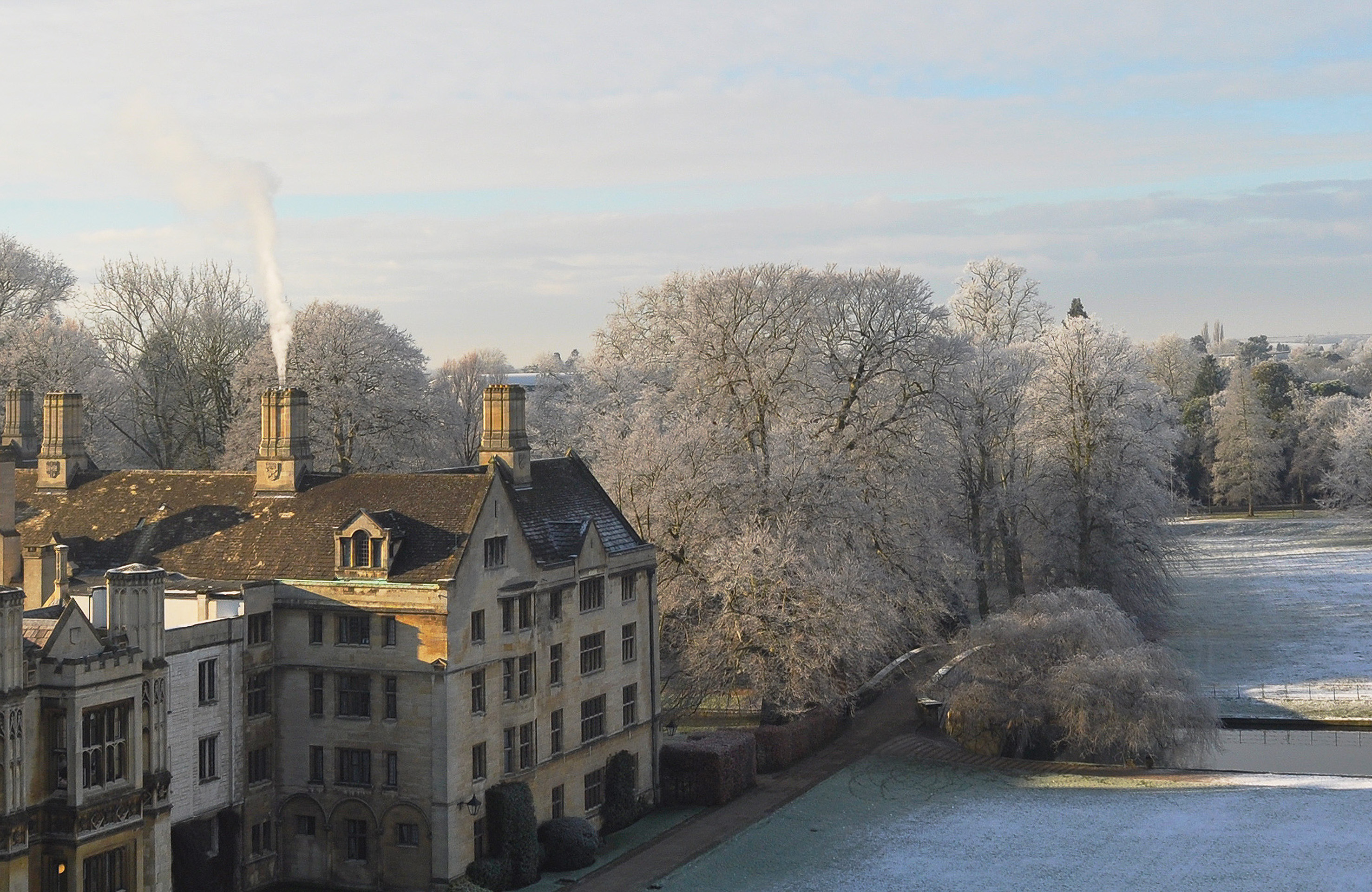 King's College in the frost
