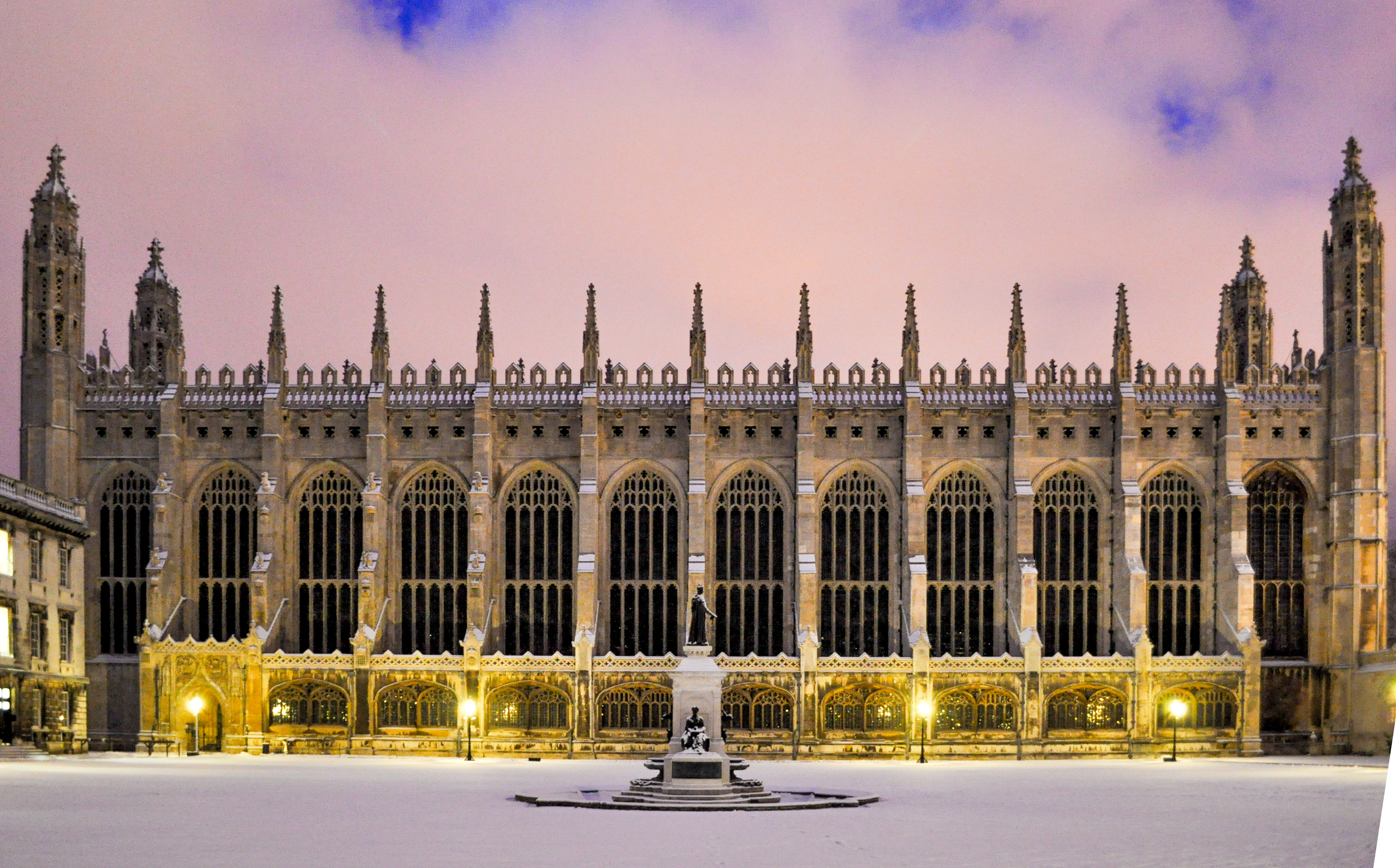 King's College Chapel in the snow