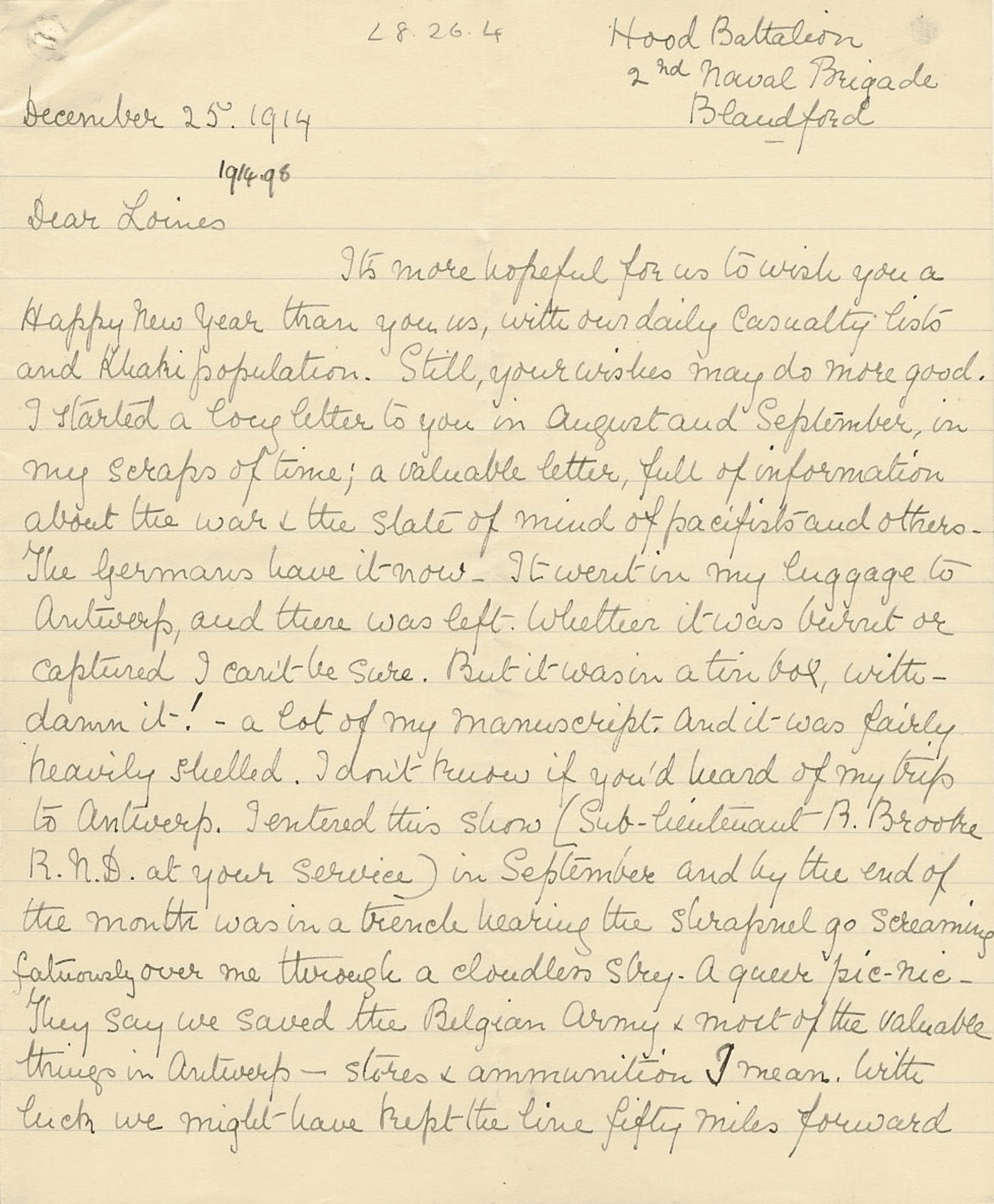 old letter transcript