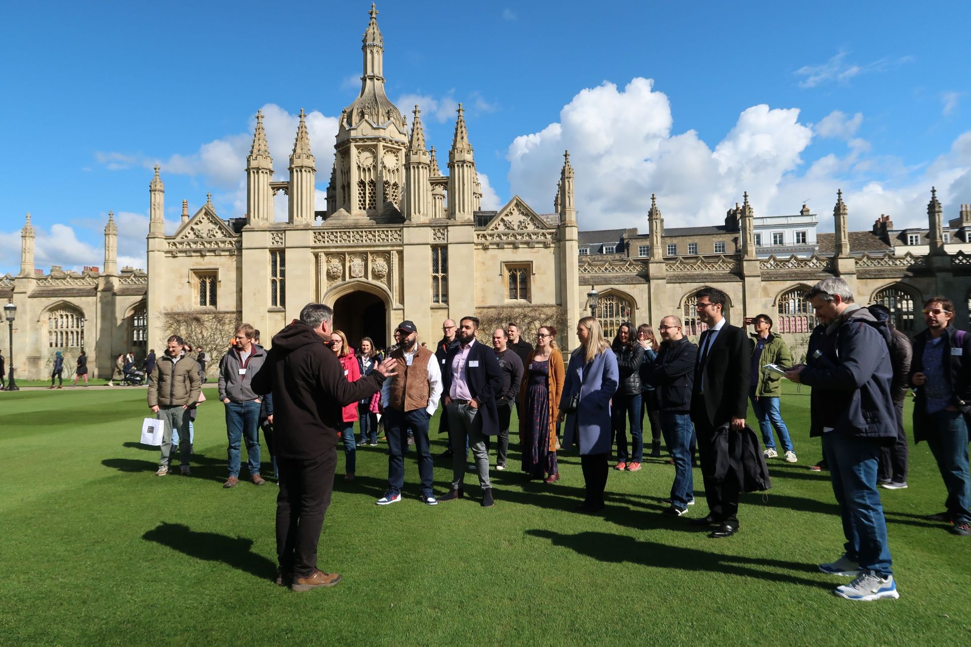 Visitor event on front lawn