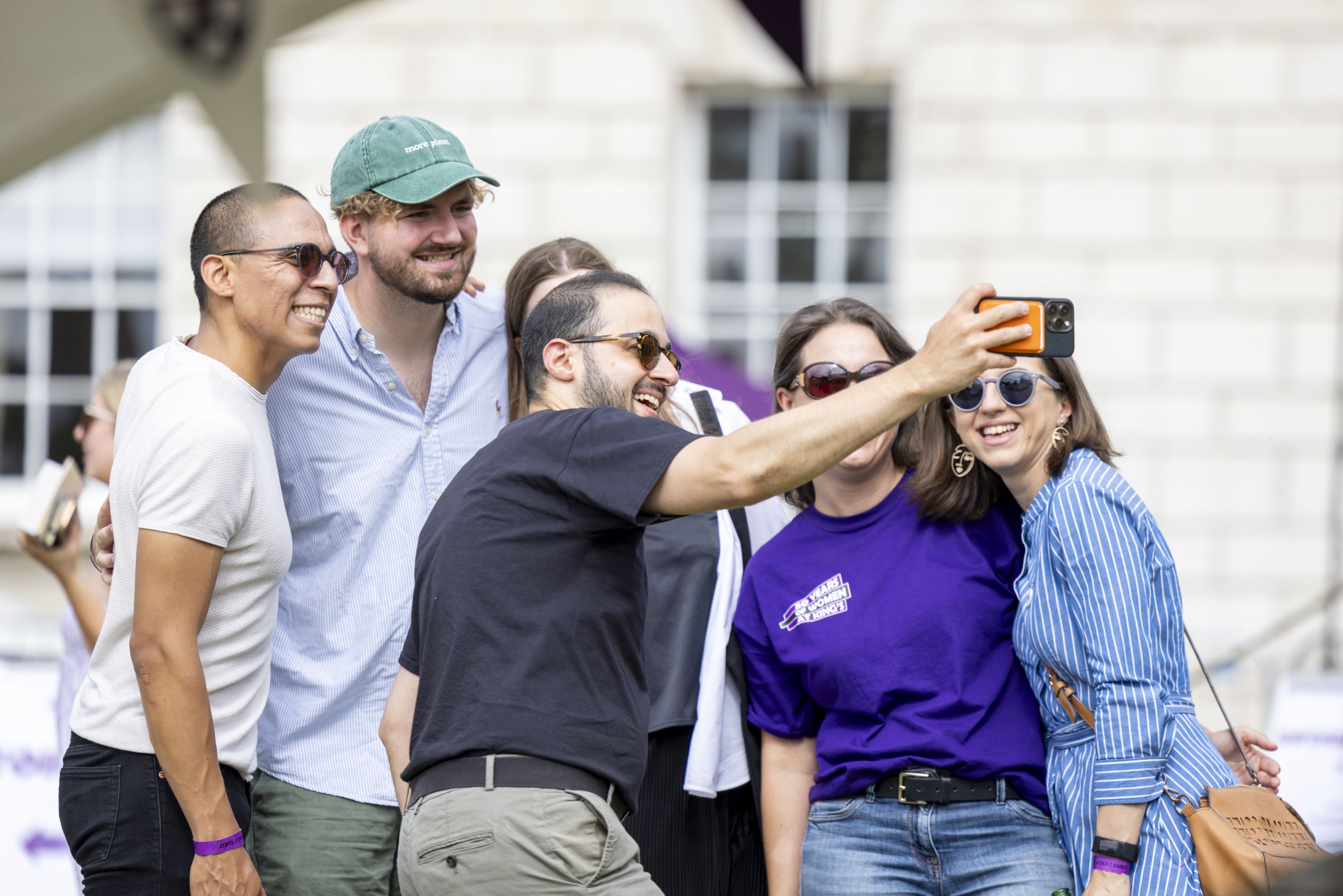 Members of the College taking a selfie at an event