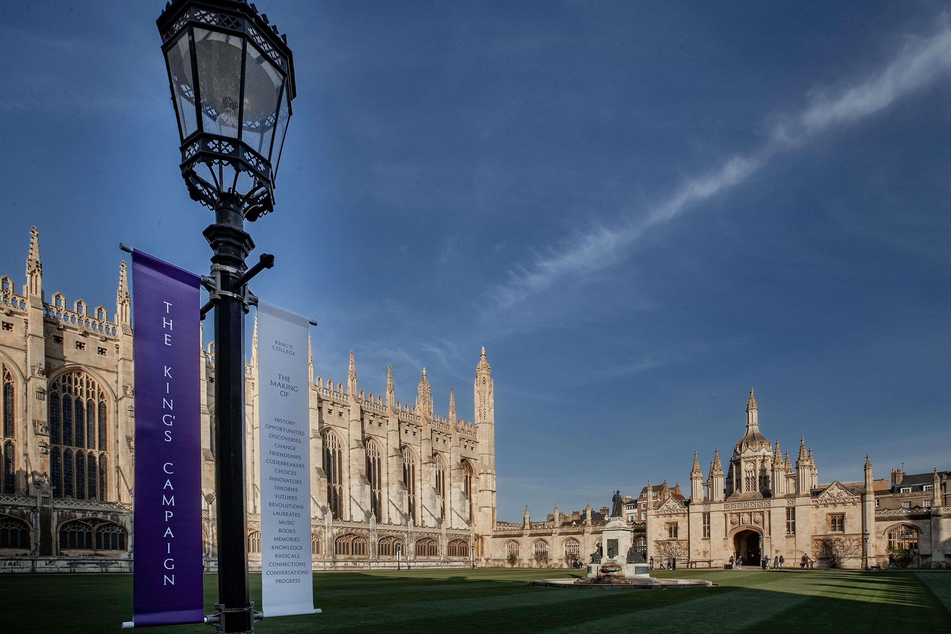 Campaign Banners on the Front Court